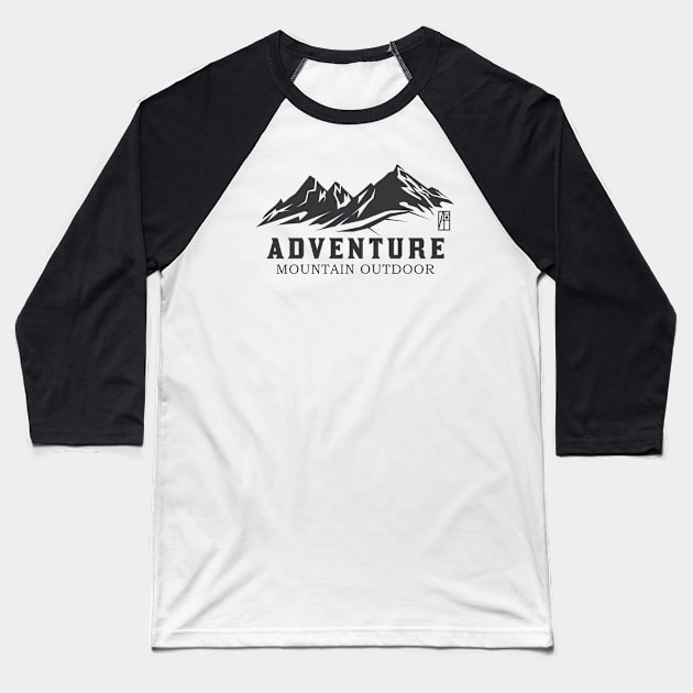 MOUNTAINS - Adventure Mountain Outdoor- Hiking - Mountain's lovers Baseball T-Shirt by ArtProjectShop